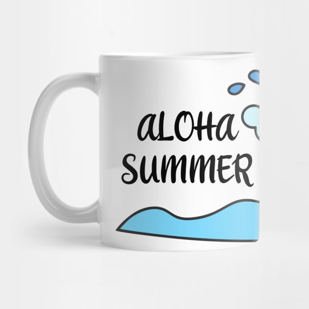 Aloha summer hello summer by Typography Dose